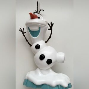 Disney Parks Frozen Olaf Souvenir Cup w/ Lid/White Straw - 12” - Used once